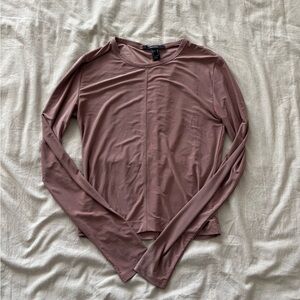Women's Mauve Long Sleeve Top